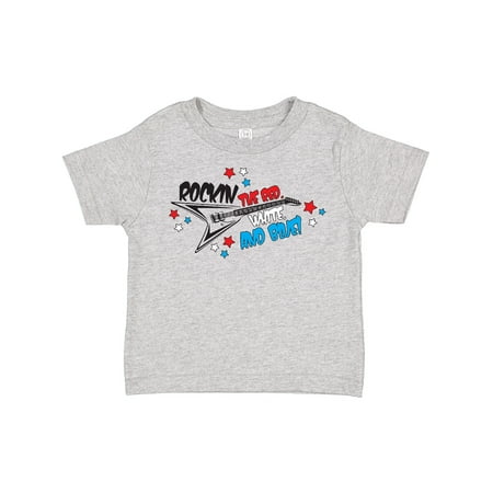 

Inktastic Rocking the Red White and Blue Gift Toddler Boy or Toddler Girl T-Shirt