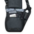 thumbnail image 4 of Mens Vintage Canvas Shoulder Messenger Bag Chest Leather Patchwork Messenger Bag(03-2BLACK), 4 of 5
