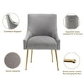 thumbnail image 4 of SEYNAR Velvet Upholstered Dining Chairs Set of 6,Modern Glam Accent Side Chairs with Gold Metal Legs ,Luxury Tufted Vanity Chair for Living Room, Bedroom, Kitchen(Grey), 4 of 7