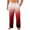 thumbnail image 2 of GrmtClth Men's Flannel Pajama Pants Lightweight Soft Fleece Warm Sleepwear Fall Winter Fashion Pajama Bottoms with Pockets Red XXL, 2 of 7