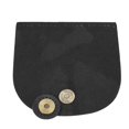 thumbnail image 3 of Housse de sac à rabat en cuir fendu avec boucle magnétique, pièces de sac à main faites à la main avec accessoires en bronze, 12,6 x 13,7 cm (noir), 3 of 4