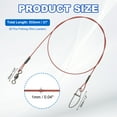 thumbnail image 2 of Fishing Wire Leader Line Steel Heavy Saltwater Fishing Leader Line High Strength with Rolling Swivel and Snap Red, 2 of 5