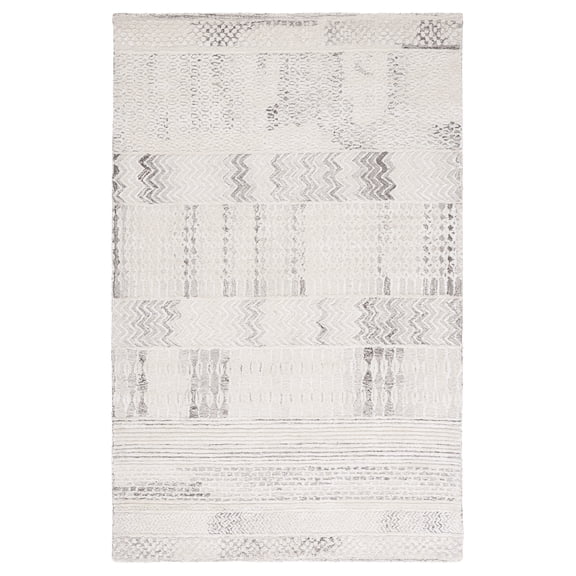 SAFAVIEH Glamour Andreas Geometric Area Rug, Natural/Ivory, 4' x 6'