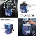 thumbnail image 4 of HUIACONG Wolf Print Car Seat Protector Full Set 12 Pcs Anti-Slip Car Wheel Protector Fashionable Auto Seat Belt Cover Trash Can for Car Car Storage Box Car Coasters Universal Fit Car Accessories, 4 of 6
