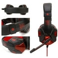 thumbnail image 3 of Casque de Jeu Stéréo pour PS4 /PC/ Écouteurs 7.1 avec Microphone à Réduction de Bruit - Coussinets Souples à Lumière LED, 3 of 5