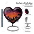thumbnail image 2 of MUKTIVE Music Cremation Urns for Human Ashes, Small Funeral Urn for Couple Ashes, 3 Inch Black Urns, 8 Inch Large Decorative Memorial Gifts for Adult (1 Large & 4 Keepsake), 2 of 7