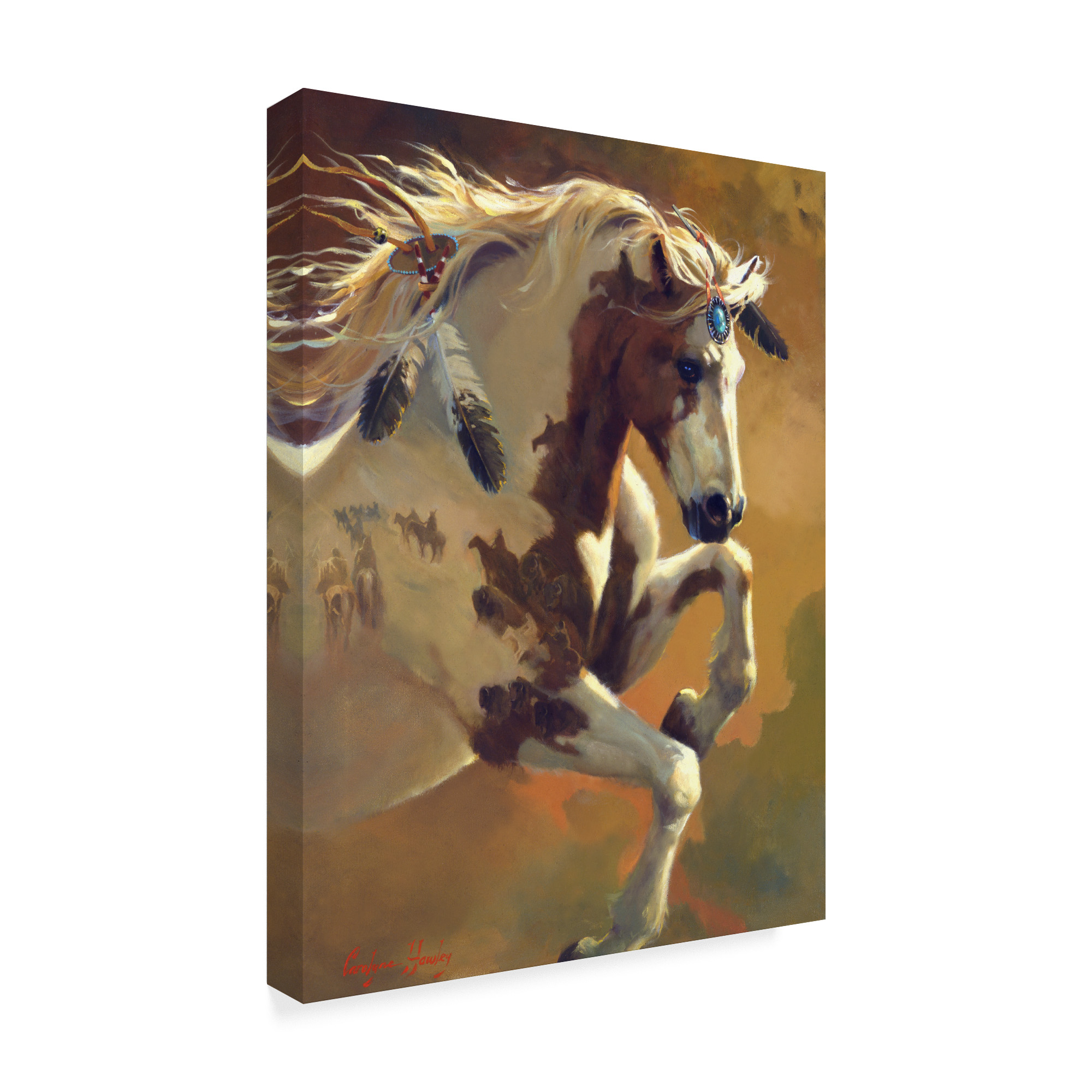 Trademark Fine Art 'Wild Heart Horse' Canvas Art by Carolyne Hawley