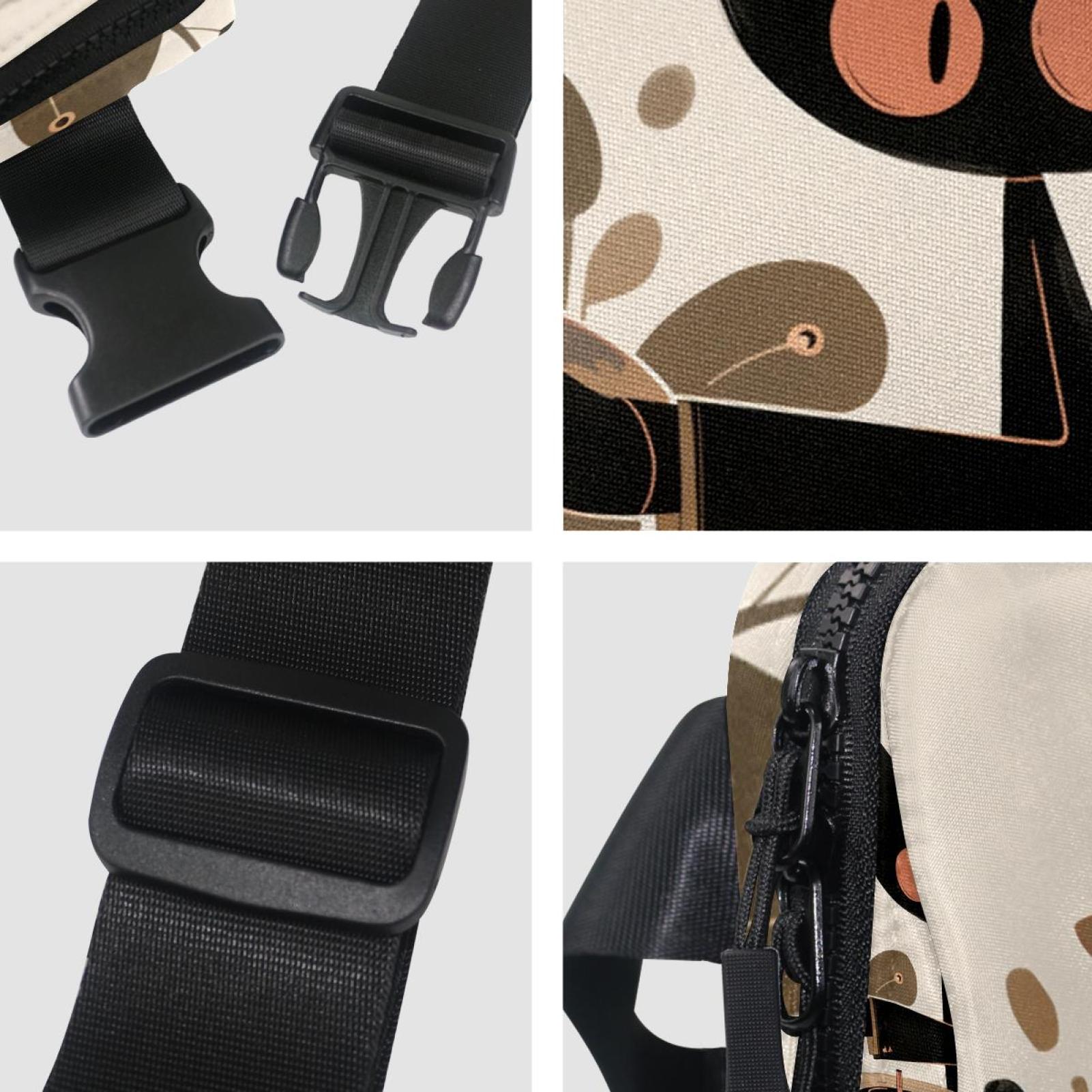 Cartoons Lightweight Adjustable Fanny Packs with Extension Strap - Unisex Waist Bags Running Belt