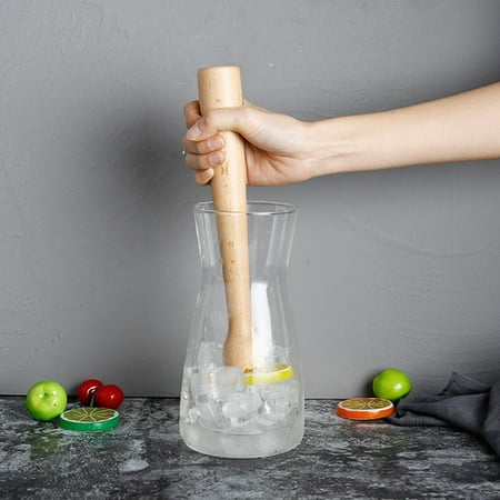 

Juicer Wooden Crushed Lemon Press Juice Hammer Ramming Bar Milk Tea Mixer Stir Stick