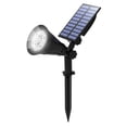 thumbnail image 1 of Foco solar LED de pared para exteriores, IP65 resistente al agua, encendido automático por la noche/apagado automático por el día, ángulo ajustable de 180° (blanco), 1 of 5