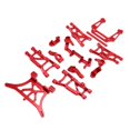 thumbnail image 3 of RC Front Rear Suspension Arm Kit, 1/10 RC Aluminum Alloy Parts Kit Compatible for TRAXXAS Slash 2WD 1/10 RC Car(red), 3 of 9