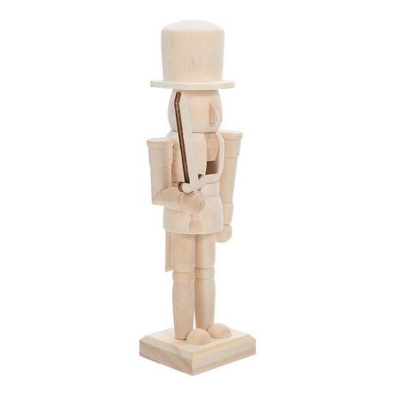 OFFIGAM Collector's Item DIY Wooden Nutcracker Soldier Wood Ornament 1Pcs