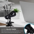 thumbnail image 4 of shiyou-24290-000 Adjustable LED Mini Clip Reading Lamp, Multipurpose Clip Lamp for Office, Dorm, or Bedroom, Smart Home Compatible, LED Bulb Included, 5", Black, 4 of 4