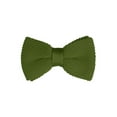 thumbnail image 1 of CORBATA DE LAZO PREATADA PARA HOMBRES INSPIRADA EN EL DÍA DEL PADRE, CON CORREA AJUSTABLE, COLOR SÓLIDO, CORBATA DE LANA VERDE OLIVA, 1 of 5