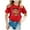 a-Red, variant on Back To School Shirt for Girls Round Neck Short Sleeve T Shirts Cartoon Print Casual Holidays Tops Tee for Boys & Girls