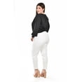 thumbnail image 3 of Blusa con detalle de piedras en hombro Roman Fashion /Tallas Extras, 2735 (Negro) negro 38, 3 of 6