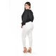 thumbnail image 3 of Blusa con detalle de piedras en hombro Roman Fashion /Tallas Extras, 2735 (Negro) negro 42, 3 of 6