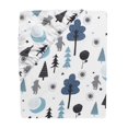 thumbnail image 6 of Forever Pooh 3-Piece Mini Crib Bedding Set Blue Soft Microfiber Quilt Sheets, 6 of 7