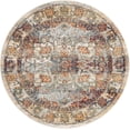 thumbnail image 3 of Unique Loom Isabella Collection Area Rug - Adjani (5' 1" Round Ivory/Beige), 3 of 8