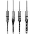 thumbnail image 1 of Juego de 4 juegos de brocas para agujeros cuadrados, brocas para carpintería con agujeros cuadrados, cincel para embutir con agujeros cuadrados, 1 of 5