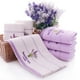 thumbnail image 2 of Juego de toallas de mano Pidada Lavender Floral 100% algodón, paquete de 4, 2 of 7