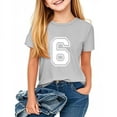thumbnail image 5 of Atogsazn Kids Boys Casual Short Sleeve Tshirt Crew Neck Number 7 Pullover Tshirt Summer Soccer Basic Tops Clothes 02-Gray 5-6 Years Fashion, 5 of 6