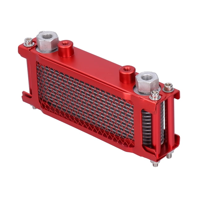 Oil Cooling Radiator, Oil Cooler Universal Reliable Performance Aluminum Alloy for Dirt Bike ATV for Motorcycle