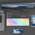 thumbnail image 4 of MageGee 60% Wireless Mechanical Keyboard, 2.4G/BT5.0/USB-C Triple Mode PBT Pudding Keycaps RGB Backlit Keyboard, Compact 68 Keys Mini Keyboard with Red Switch, 4 of 8