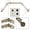 Antique Brass, variant on 0.8125 in. Harmony Bay Window Double Curtain Rod with Side Rod Extends Upto 20 to 36 in. & Center Rod Extends Upto 38 to 72 in., Satin Nickel