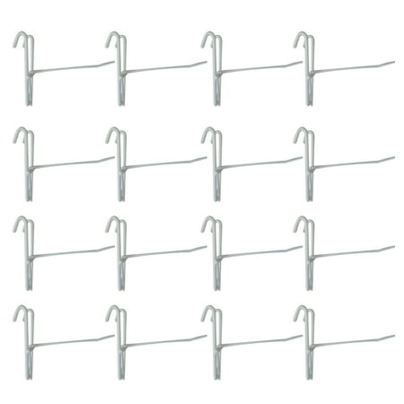

40Pcs Metal Hook Hanging Hooks Small Nail-Free Hook for Supermarket Display Clothes Prop(White)