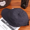 thumbnail image 4 of Gorra de béisbol azul oscuro de verano con visera de secado rápido y protección solar para exteriores, gorra de moda para hombre adulto., 4 of 7