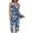 Navy, variant on Ecqkame Womens Summer Outfits Solid Color Sleeveless Casual Pleated Blouse and Shorts Elastic Waist Loungewear Sets Womens Outfits Dark Blue L