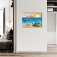 thumbnail image 6 of Sea Turtle Wall Art Beach Ocean Starfish Pictures Wall Decor Inspirational Quotes Canvas Painting Print Artwork Modern Home Decor Framed for Living room Bedroom Bathroom16×12", 6 of 6