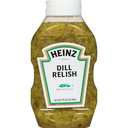(2 Pack) Heinz Dill Relish, 9 - 26 fl oz Bottles