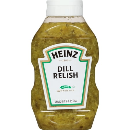 (2 Pack) Heinz Dill Relish, 9 - 26 fl oz Bottles (Best Sweet Pickle Relish Recipe)