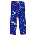 thumbnail image 4 of American Flag Blue Red White Winter Female Pants Flannel High Waist Women Pants Lady Warm Straight Leg Plush Trousers, 4 of 7