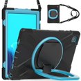 thumbnail image 3 of Funda colorida para Samsung Tab A7 de 10,4 pulgadas T500 con correa para el hombro, soporte de anillo ajustable grande y protección contra golpes., 3 of 5
