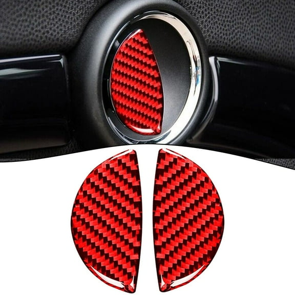 Mduoduo Red Carbon Fiber Door Handle Covers for Mini For Cooper R55 R56 Set of 2 Car Accessories