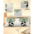 thumbnail image 2 of Boho Leaves Retro Body Pillow Cover 20 x 60 Inch Decorative Pillow Cover Modern Abstract Botanical Stripe Lumbar Pillowcase Seasonal Rectangle Cushion Case for Couch Sofa Bed Living Room, 2 of 7