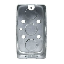 ACDANC Surface Mount Electrical Box Silver Metal Single Gang Box for Residential Use