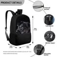 thumbnail image 4 of Uorisanigo Black Pug Dog Kids Children School Backpack Lightweight School Bag for Preschool Elementary Kindergarten Boys and Girls Sports Casual Daypack - 17 Inch, 4 of 6