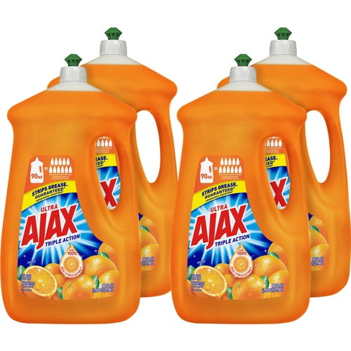 AJAX Triple Action Dish Soap Liquid 90 fl oz (2.8 quart) Orange