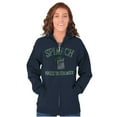 thumbnail image 3 of Spinach Makes Ya Stronger Popeye Unisex Plus Size Zip Hoodie Brisco Brands 3X, 3 of 4