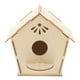 thumbnail image 1 of Kit de casa de pájaros de madera para manualidades, construye y pinta una casa de pájaros de madera, arte para niños, 1 of 7