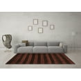 thumbnail image 3 of Ahgly Company Indoor Rectangle Abstract Brown Modern Area Rugs, 7' x 9', 3 of 4