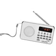 thumbnail image 1 of L-938 Digital Portable 3W Stereo Speaker MP3 Audio Player High Fidelity Sound Quality w/ 1.5 Inch Display Screen Support USB Drive TF MMC AUX-IN Earphone-out White, 1 of 7