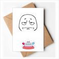 thumbnail image 1 of Pongo cara triste negro patron de Tarjetas de cumpleaños en sobres en blanco, 1 of 4