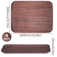 thumbnail image 2 of 9 Pack Disposable Paper Food Serving Trays for Party, Brown 16 inch Paper Plates Platters, Charcuterie Boards for Friut, Dessert, Cookie and BBQ, 2 of 7