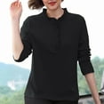 thumbnail image 3 of STETMN Layer Tops for Women Long Sleeve Crew Neck Tee Lettuce Trim Casual Spring Shirt Basic Soft Top, 3 of 6