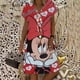 thumbnail image 2 of Disney Minnie Mickey Mouse vestidos de mujer Nuevo verano mujeres manga corta mini vestido casual fiesta noche cuello pico sexy vestido, 2 of 5